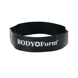 Эспандер петля латексная 60 * 5 * 0.11 см, 22 кг Body Form черная