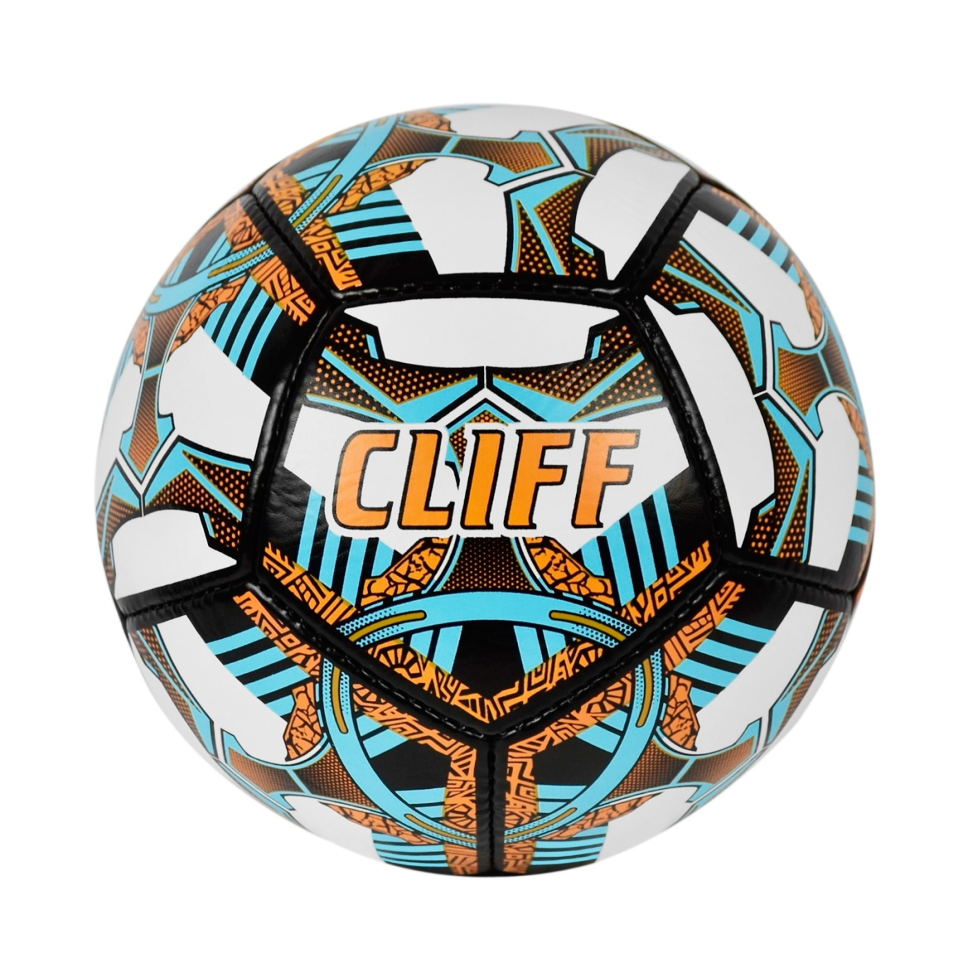  Мяч футбольный Cliff 1957 №5 PU Grippy бело-коричнево-синий по низким ценам в Томске и Северске