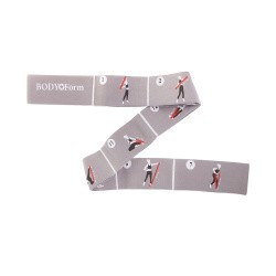 Эспандер лента прошитая Body Form 5кг/83см серый