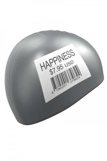  Шапочка для плавания Mad Wave Happiness silver по низким ценам в Томске и Северске