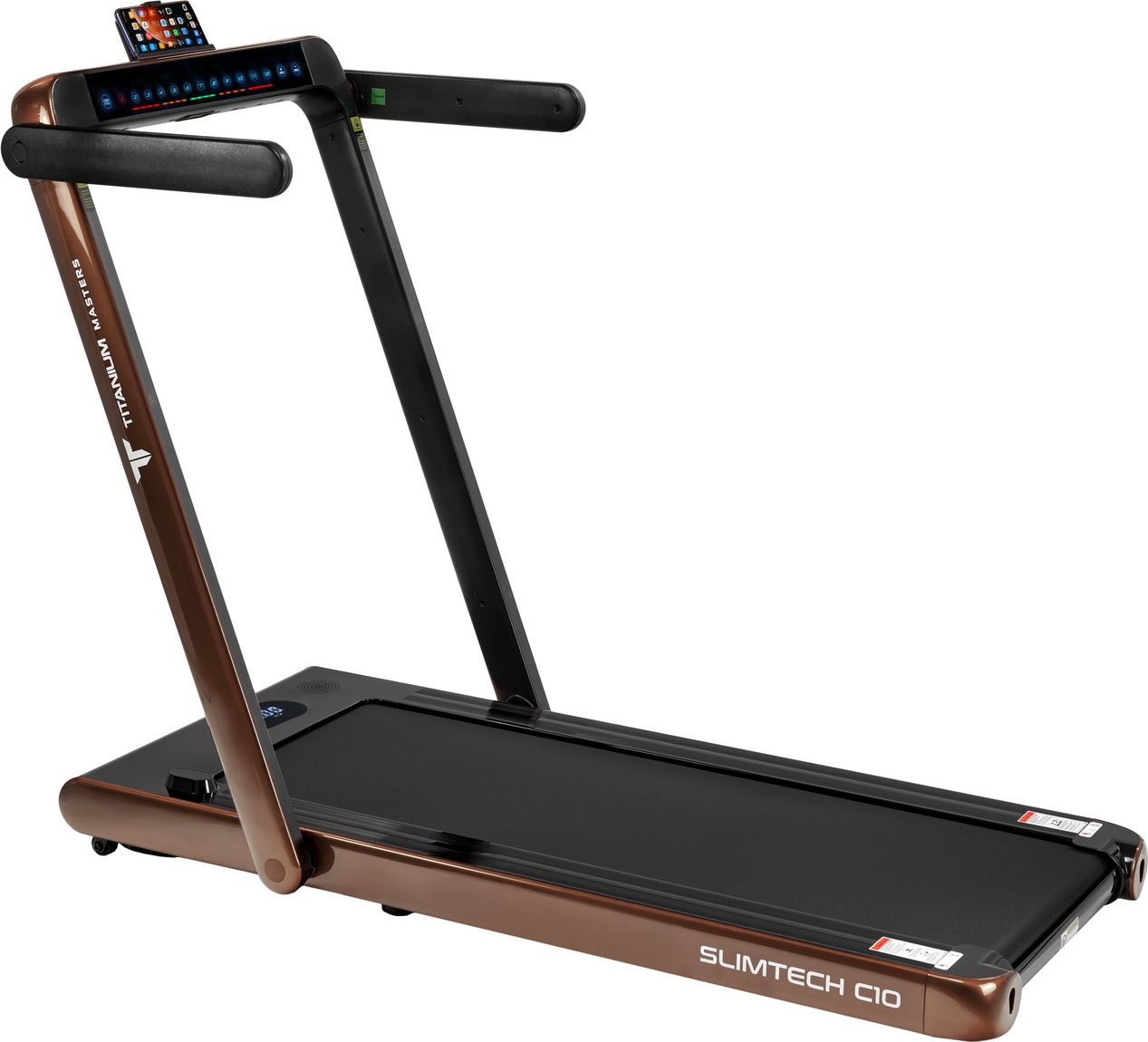  Беговая дорожка Titanium Masters Slimtech C10, коричневая по низким ценам в Томске и Северске