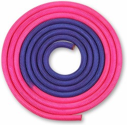 Скакалка гимнастическая утяж. Indigo 3 м 165 г фиолетово-розовая IN042
