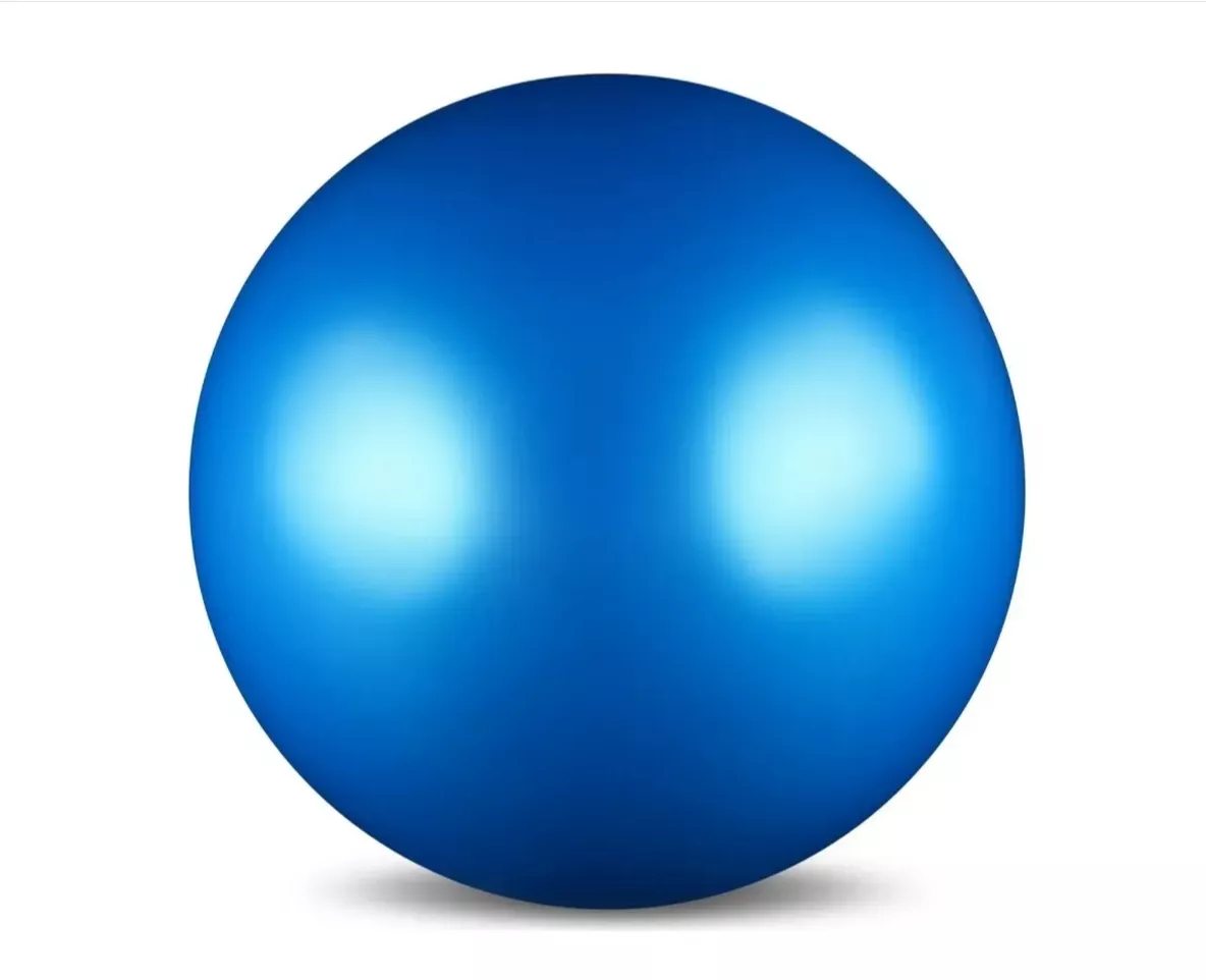 Фото Мяч для художественной гимнастики 17 см 350г Indigo металлик синий IN367 со склада магазина СпортСЕ