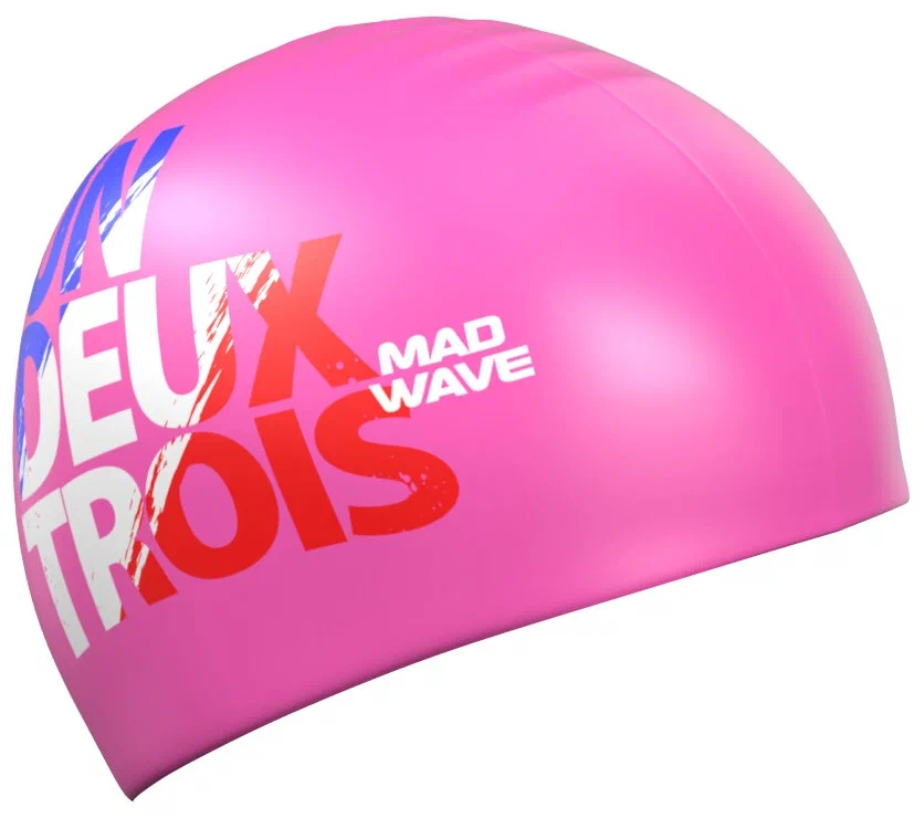 Фото Шапочка для плавания Mad Wave Un-Deux-Trois Pink M0550 18 0 11W со склада магазина СпортСЕ