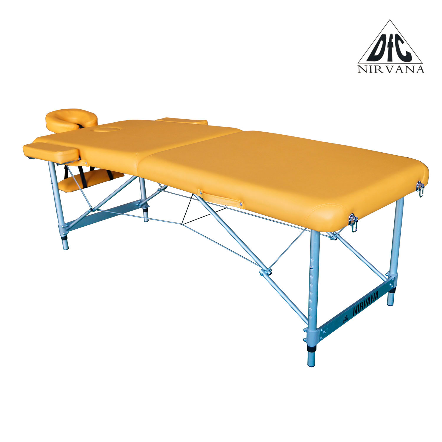  Массажный стол DFC NIRVANA, Elegant LUXE, 186х70х4 см, алюм. ножки, цвет горчичный (Mustard) TS2010_M по низким ценам в Томске и Северске
