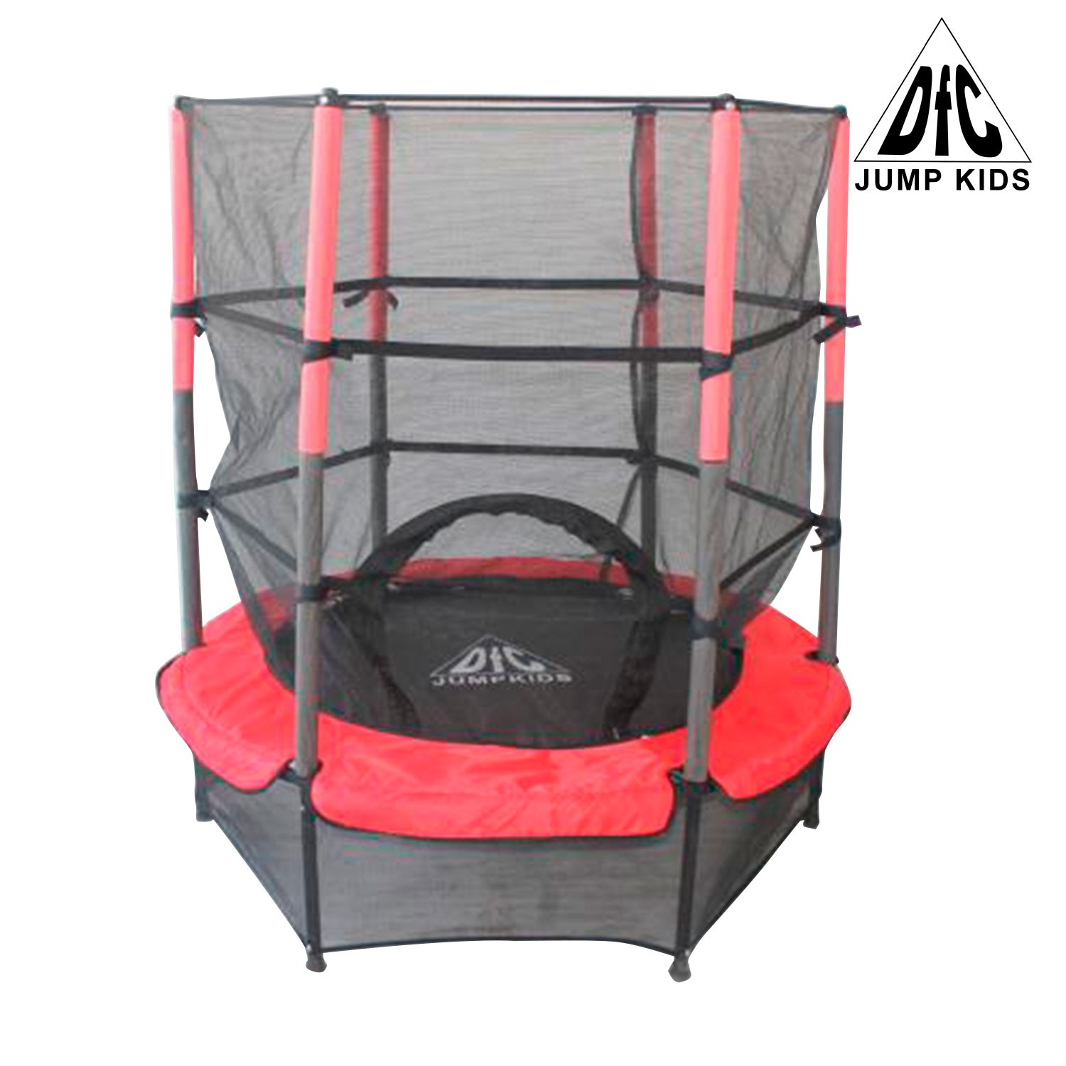  Батут DFC JUMP KIDS 55" красн/сер, сетка (137см) 55INCH-JD-RG по низким ценам в Томске и Северске