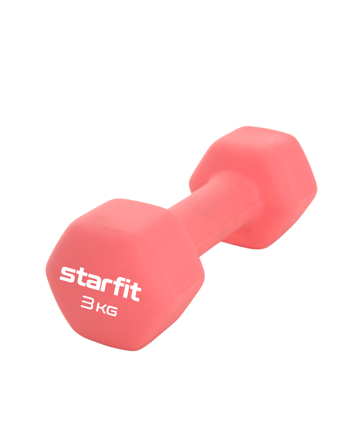  Гантель неопреновая 3 кг StartFit Core DB-201 коралловый (1 шт) по низким ценам в Томске и Северске