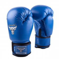 Перчатки боксерские Roomaif RBG-102 Кожа синие