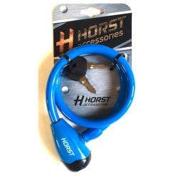 Замок Horst 12x650мм автом. на ключе синий 09-100061