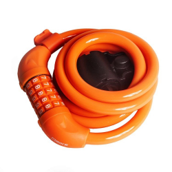 Замок 4Bike 501 12x1500 мм кодовый оранжевый