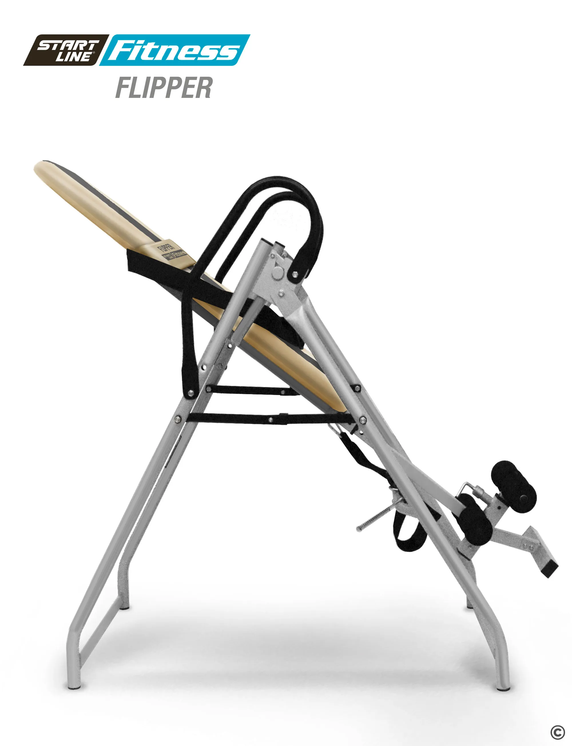 Фото Инверсионный стол Flipper бежево-серый SLFIT01-BIG со склада магазина СпортСЕ