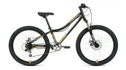 Велосипед Forward Titan 24 2.2 disc (2021) черный/оранжевый RBKW1J146005 Велосипед Forward Titan 24 2.2 disc (2021) черный/оранжевый RBKW1J146005