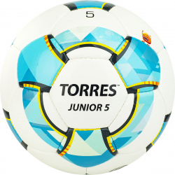 Мяч футбольный Torres Junior-5 №5 вес 390-410 г ПУ бел-гол-сер F320225