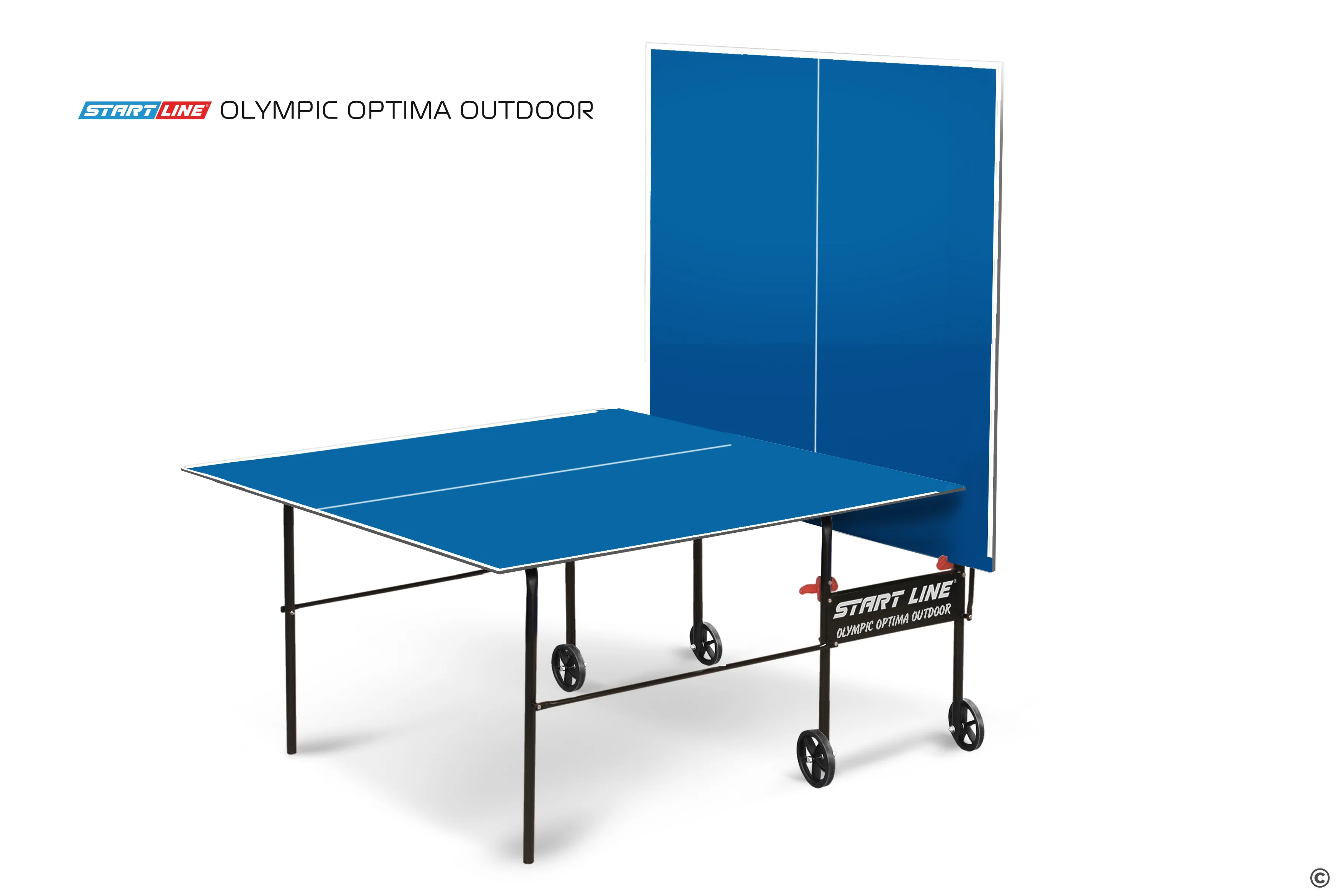  Теннисный стол Start Line Olympic Optima всепогодный с сеткой blue 6023-4 по низким ценам в Томске и Северске