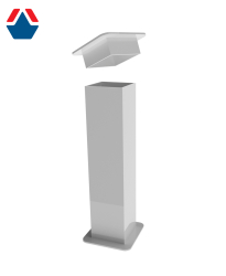 Комплект стаканов для Ворот футбольных 7,32х2,44 м алюминиевый профиль 100х120 свободностоящих