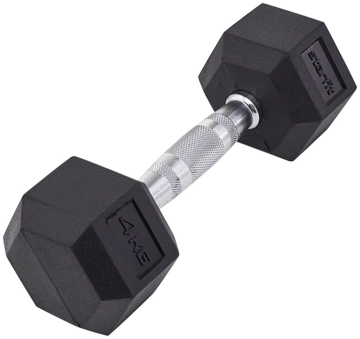 Гантель гексагональная обрезиненная 4 кг StarFit DB-301 черный Гантель гексагональная обрезиненная 4 кг StarFit DB-301 черный по низким ценам в Томске и Северске
