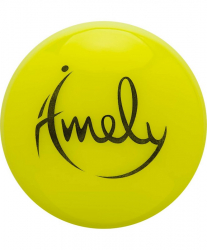 Мяч для художественной гимнастики 15 см Amely AGB-301 желтый УТ-00019927