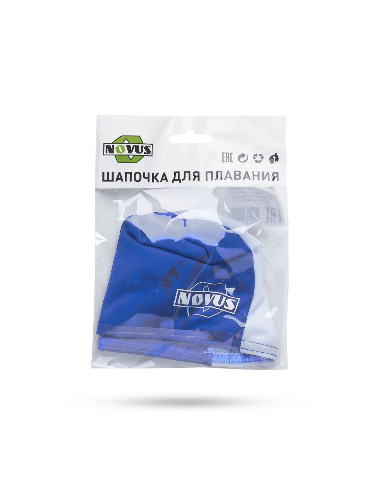 Шапочка для плавания Novus NPC-31 полиэстер син/белый Шапочка для плавания Novus NPC-31 полиэстер син/белый по низким ценам в Томске и Северске