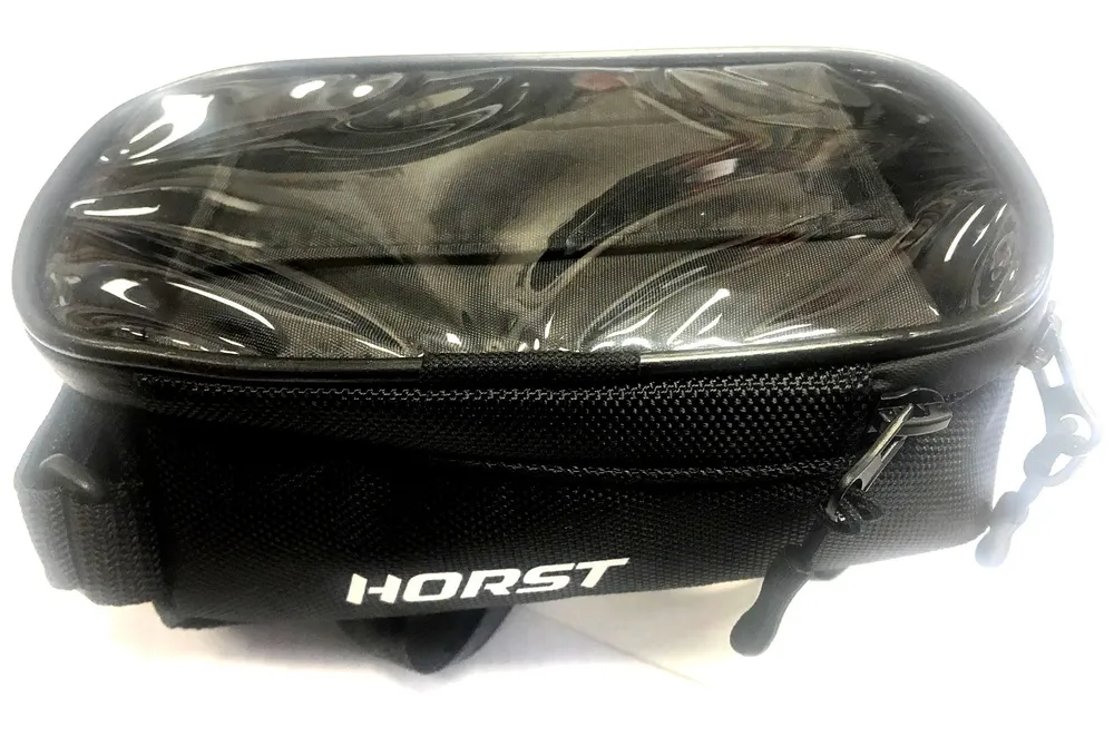 Фото Велосумка на раму Horst  19х9х10см Touch screen  водоотталк.черная 00-555538 со склада магазина СпортСЕ