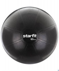 Фитбол 65 см StarFit Pro GB-107 1200 гр без насоса антивзрыв черный 16551 Фитбол 65 см StarFit Pro GB-107 1200 гр без насоса антивзрыв черный 16551