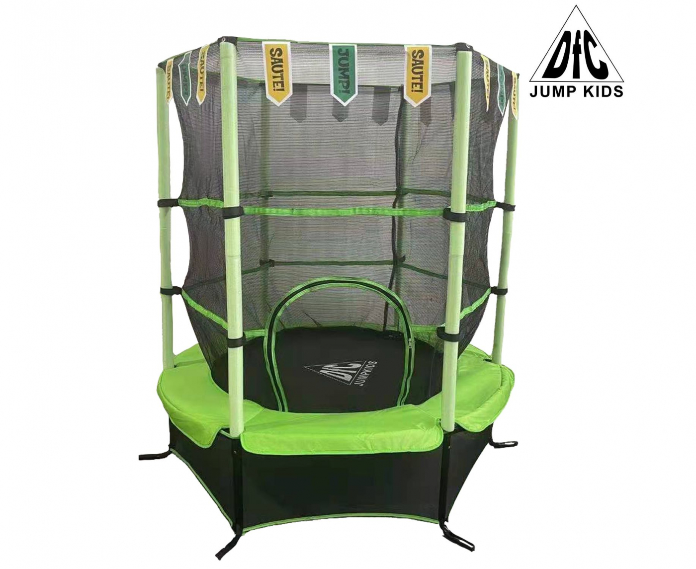  Батут DFC JUMP KIDS 55" зеленый, сетка (137см) 55INCH-JD-G по низким ценам в Томске и Северске