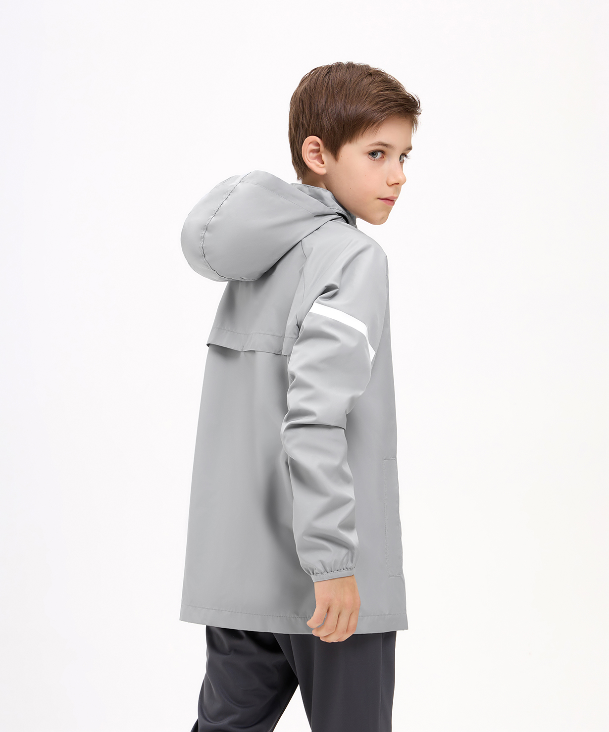  Куртка ветрозащитная CAMP 2 Rain Jacket, серый, детский по низким ценам в Томске и Северске