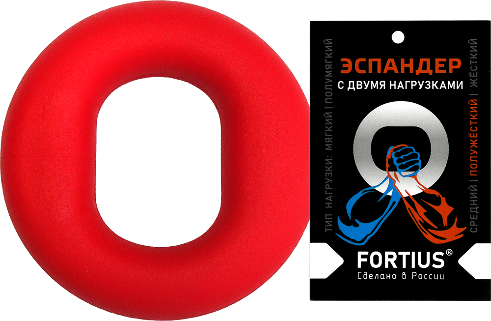 Эспандер кистевой с двумя нагрузками 30-40кг Fortius красный H220701-30-40LR Эспандер кистевой с двумя нагрузками 30-40кг Fortius красный H220701-30-40LR по низким ценам в Томске и Северске