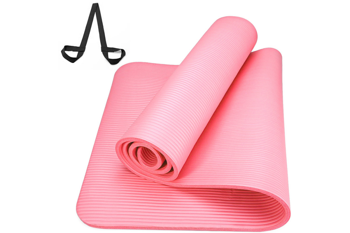  Ковер туристический 183х61х1,5 см E43091 НБК с ремешком для переноски розовый по низким ценам в Томске и Северске