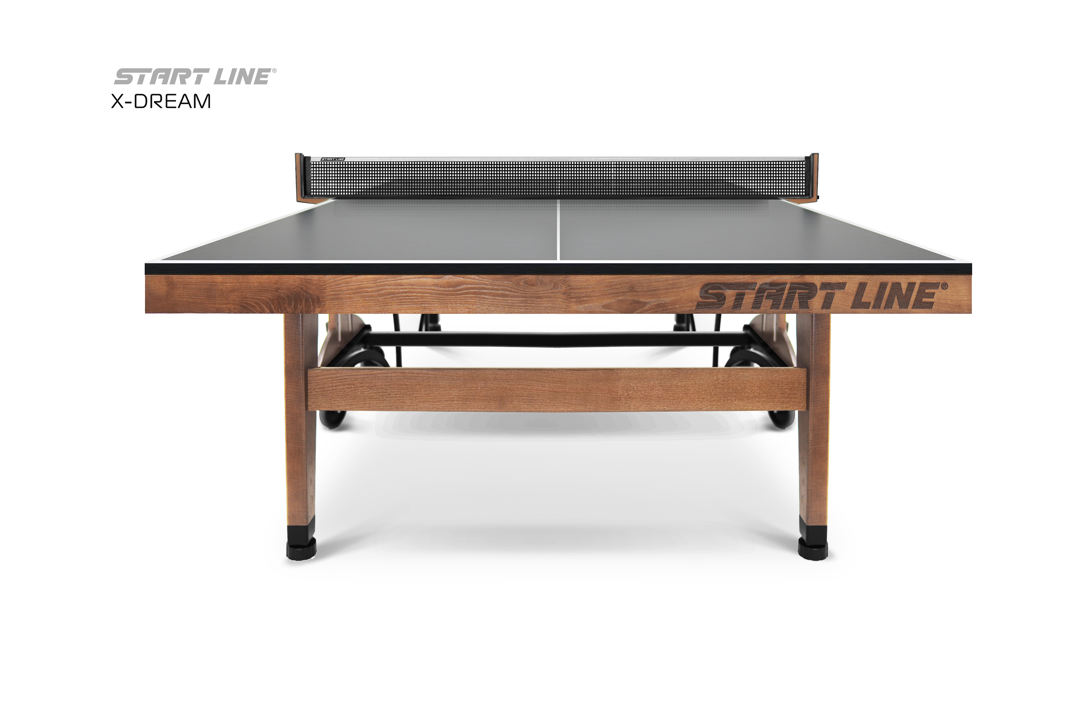  Стол теннисный X-dream Start Line (Дуб натуральный(natur-wood), ЛДСП Графит) по низким ценам в Томске и Северске