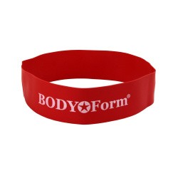 Эспандер петля латексная 60 * 5 * 0.09 см, 18 кг Body Form красная