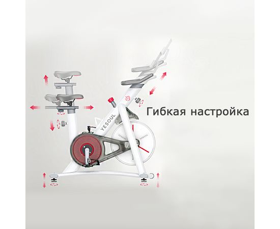  Велотренажер DFC Yesoul Smart M1 WHITE по низким ценам в Томске и Северске