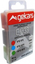 Набор парафинов Gekars Pro Hydrocarbon CH33 (0 -6; -6 -12; -10 -20С) в пласт.коробке Набор парафинов Gekars Pro Hydrocarbon CH33 (0 -6; -6 -12; -10 -20С) в пласт.коробке