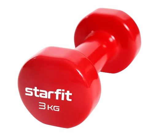 Гантели виниловые 3 кг StarFit Core DB-101 красный (2 шт) Гантели виниловые 3 кг StarFit Core DB-101 красный (2 шт) по низким ценам в Томске и Северске