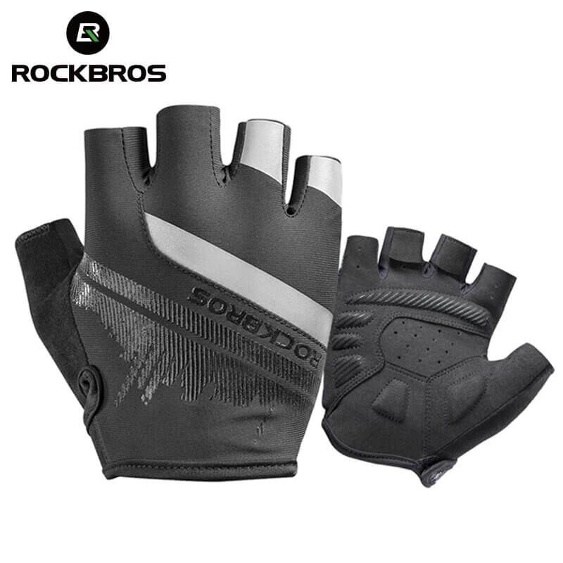 Перчатки Rockbros Shanghai короткие пальцы, черные RB_S247 Перчатки Rockbros Shanghai короткие пальцы, черные RB_S247 по низким ценам в Томске и Северске