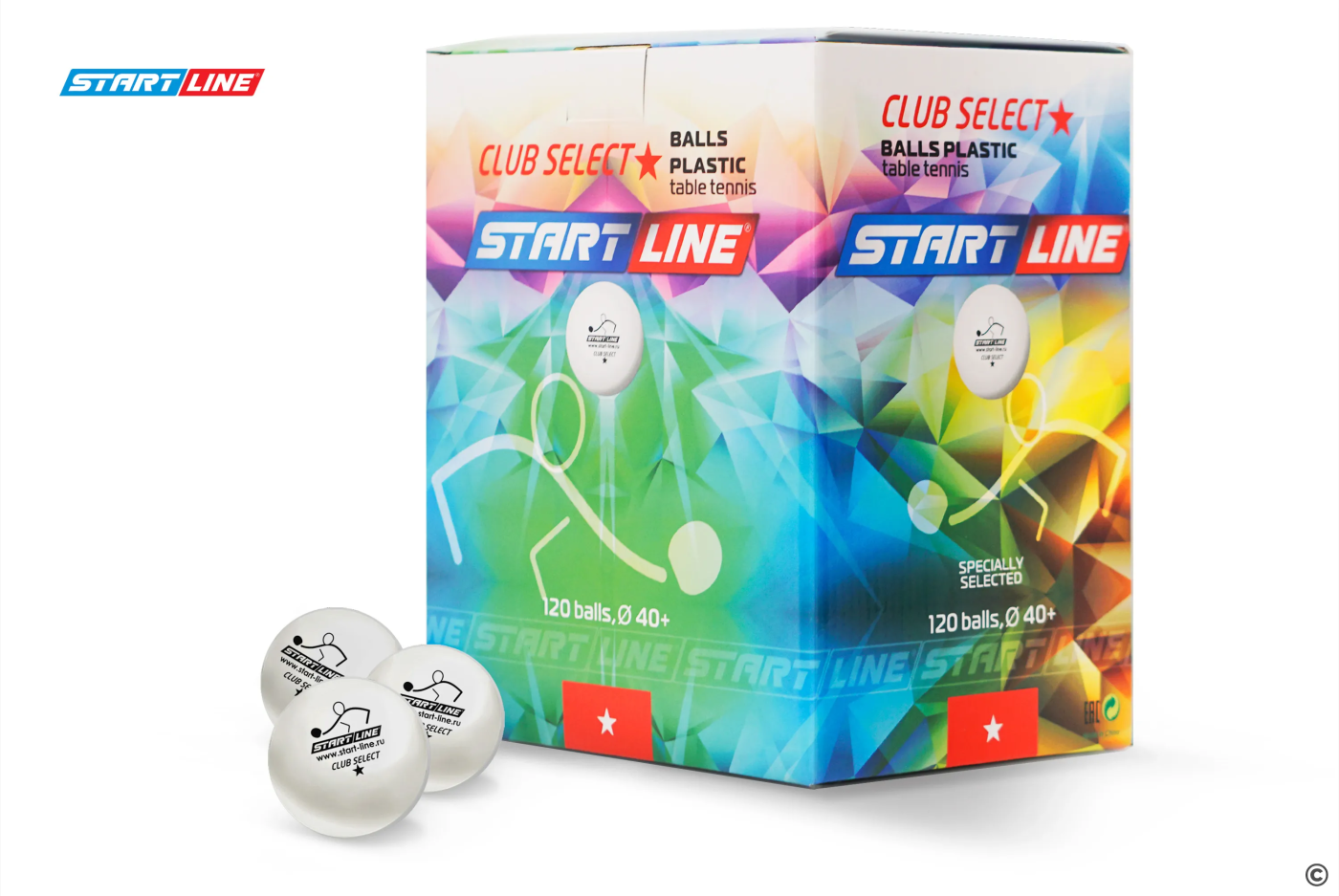  Мяч для настольного тенниса Start Line Club select New бел. 1/120 по низким ценам в Томске и Северске