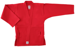Куртка для самбо INSANESTART IN22-SJ300 красный, детский, хлопок