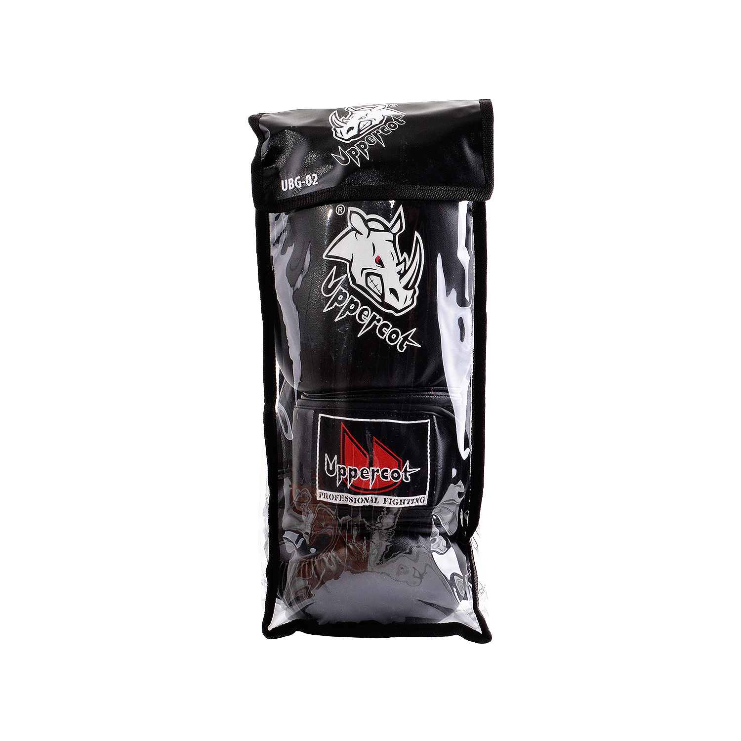  Перчатки боксерские Uppercot UBG-02 DX черный по низким ценам в Томске и Северске