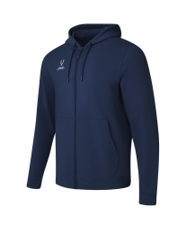 Флисовое худи на молнии JÖGEL ESSENTIAL Cotton Fleece FZ Hoodie, темно-синий