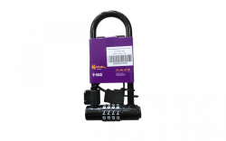 Замок Klonk U-lock 80x170 мм сменный код черный 10391