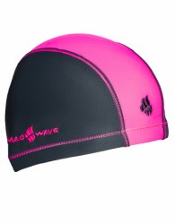 Шапочка для плавания Mad Wave Duotone grey/pink
