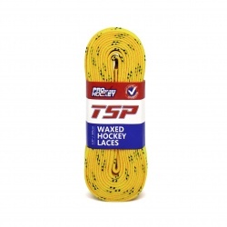 Шнурки хоккейные 305см с пропиткой TSP Hockey Laces Waxed yellow 2158