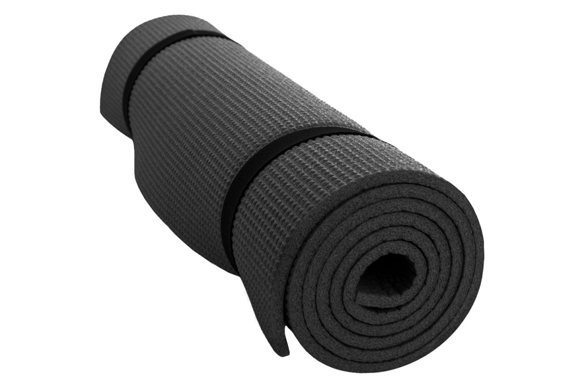 Коврик гимнастический 150х60х0,6 см HKEM1208-06-BLACK черный Коврик гимнастический 150х60х0,6 см HKEM1208-06-BLACK черный по низким ценам в Томске и Северске