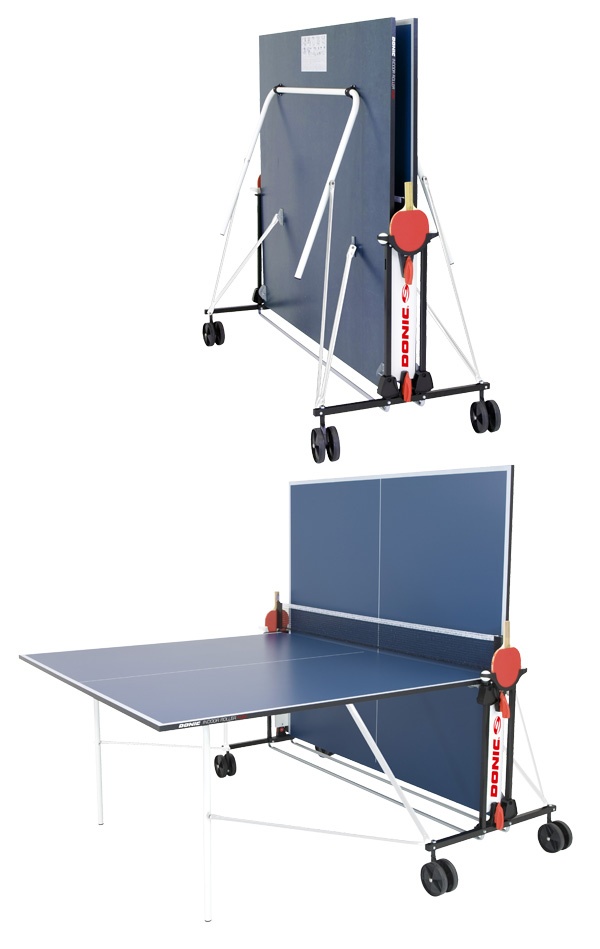  Теннисный стол DONIC INDOOR ROLLER FUN BLUE 19мм 230235-B по низким ценам в Томске и Северске