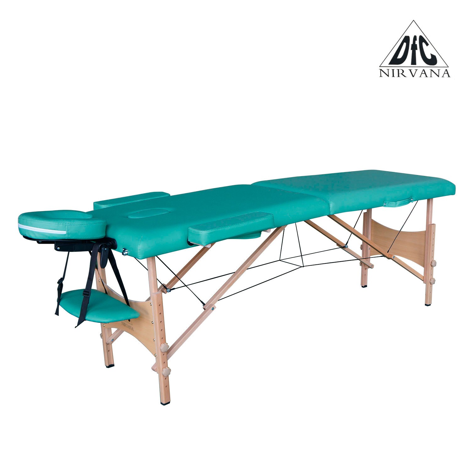  Массажный стол DFC NIRVANA, Optima, дерев. ножки, цвет зеленый (Green) TS20110S_Gr по низким ценам в Томске и Северске