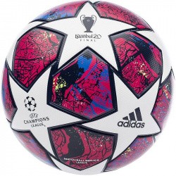 Мяч футбольный Adidas Finale IST LGE №5 32п FIFA Quality ТПУ термосш бел-чер-роз-синий FH7340 Мяч футбольный Adidas Finale IST LGE №5 32п FIFA Quality ТПУ термосш бел-чер-роз-синий FH7340