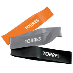 Эспандер набор резиновых жгутов Torres TPR 24 х. 5 см 3 жгута с разным сопротивлением AL0049 Эспандер набор резиновых жгутов Torres TPR 24 х. 5 см 3 жгута с разным сопротивлением AL0049