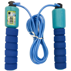 Скакалка 2.8 м E32617-1 со счетчиком сине/голубой