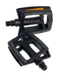 Педали FP-872ZU ось 9/16" пласт. корпус платформа