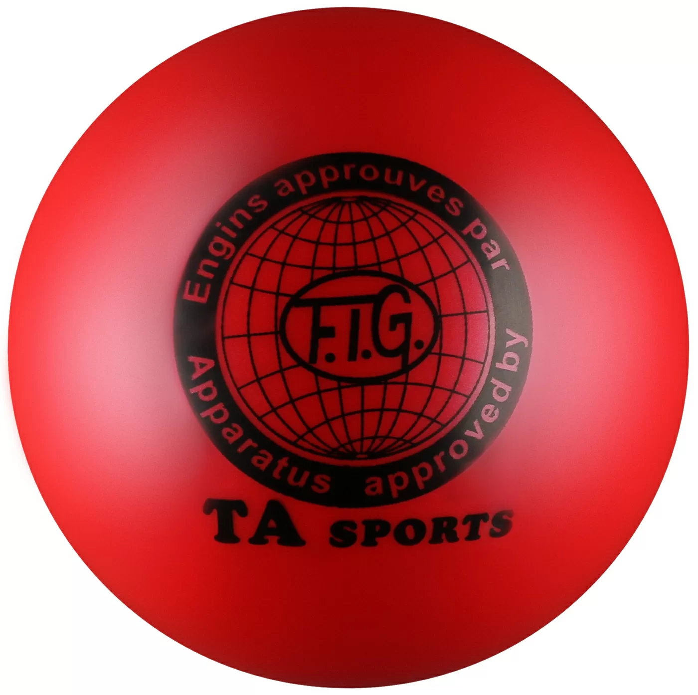 Фото Мяч для художественной гимнастики 15 см 300 г металлик красный I-1 со склада магазина СпортСЕ