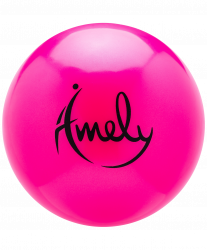 Мяч для художественной гимнастики 15 см Amely AGB-301 розовый УТ-00019925
